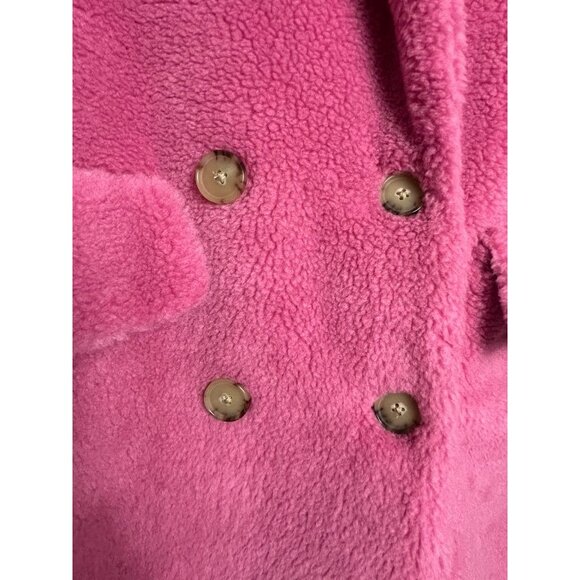 J. Crew Women's Relaxed Sherpa Blend Topcoat in Dusty Bloom - Sz S - NWT - Picture 4 of 12
